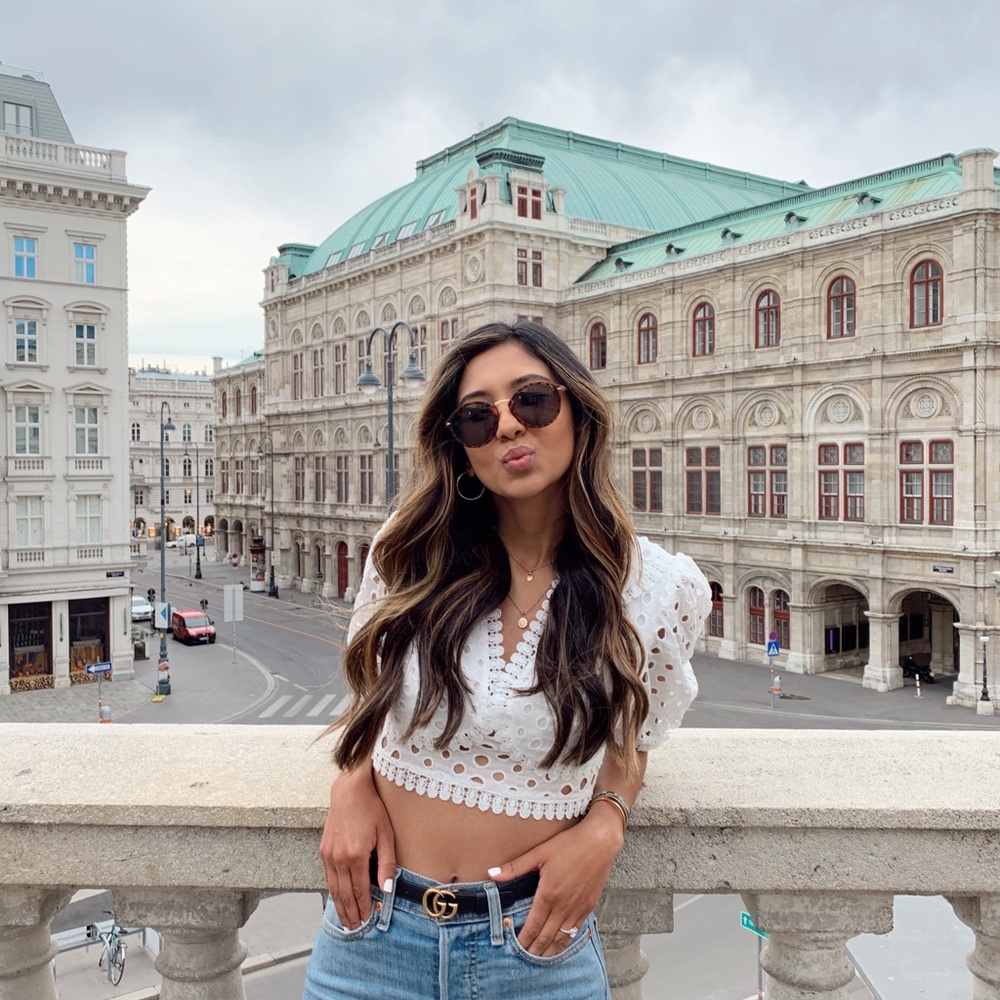 White Puff Sleeve Crop Blouse